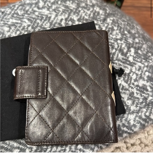 Authentic Chanel Cambon Quilted Brown/Orange Agenda - Picture 2 of 9